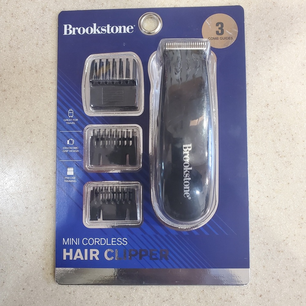 Brookstone Black Grooming Tool Set with Sleek Design